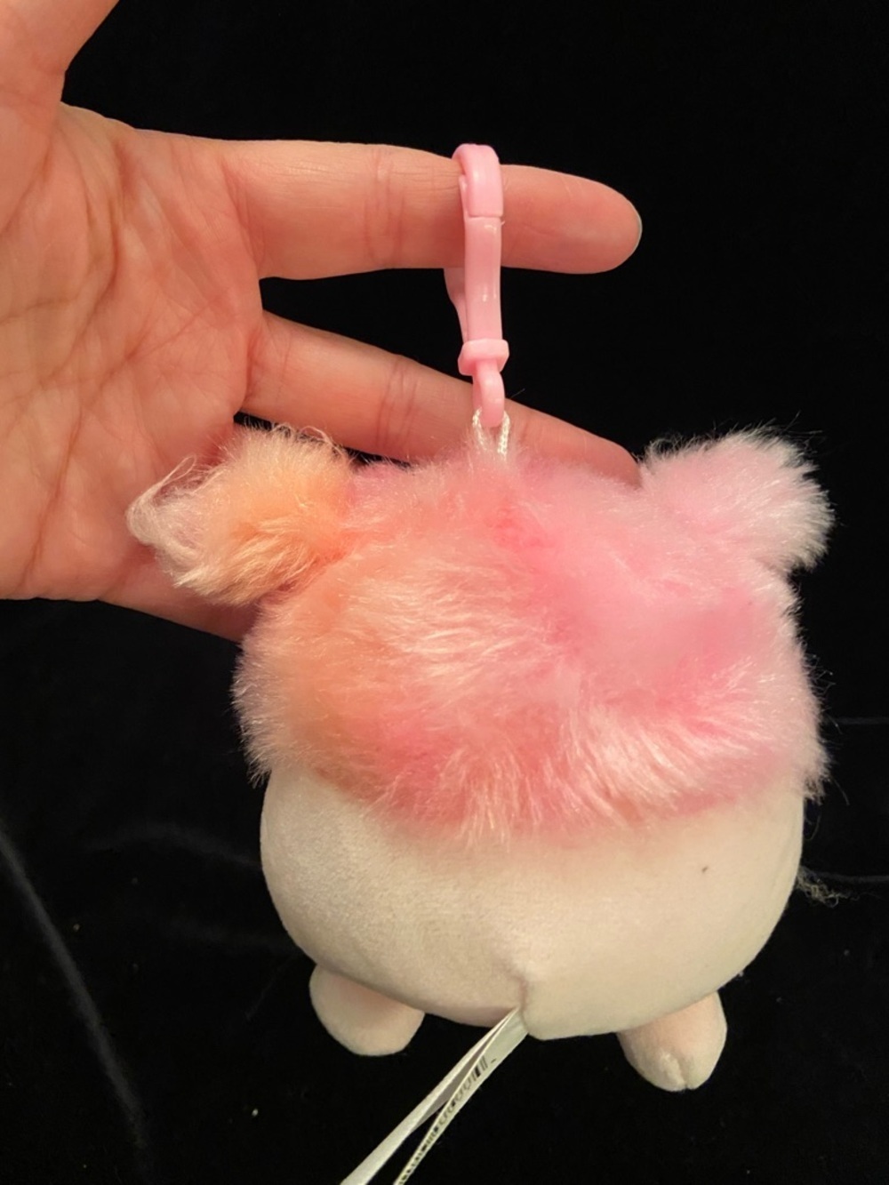 💜 Squishmallows Caparinne The Bigfoot 3.5" Plush Clip-On KeyChain, Pink Bigfoot - Picture 2 of 4